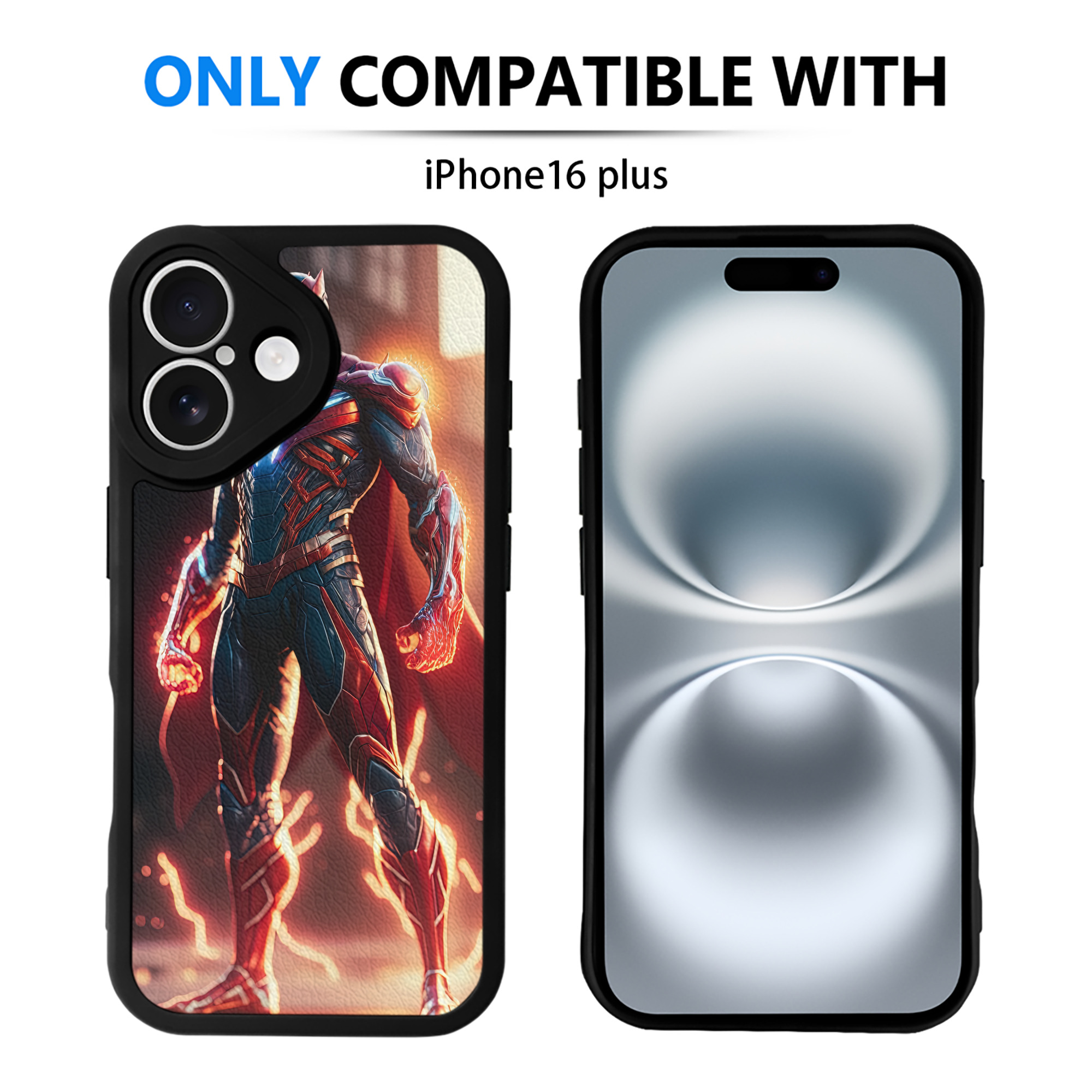 Spider Man スパイダーマン 【iPhone 16シリーズ対応】シリコンスマホケース（レザー調） 材質：シリコン